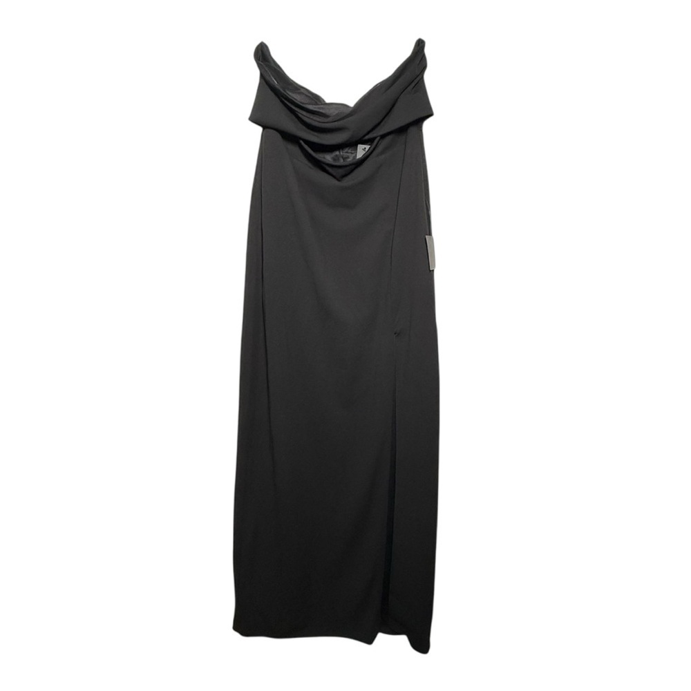 Lulus Black Off The Shoulder Maxi Dress Size XL Leg Slit NWT Cocktail Lined